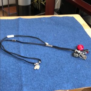 Fixation necklace by Isabelle Arsenault Red stone